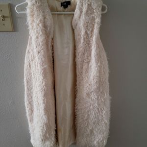 Fur cardigan